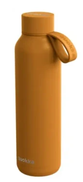 Quokka Nerezová termoláhev s poutkem Solid hořčicová 630 ml (Q40173)