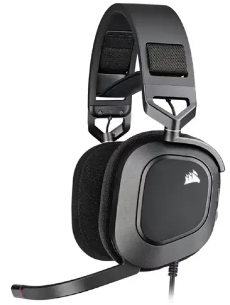 Headset Corsair HS80 RGB černá / Herní sluchátka s mikrofonem / USB / kabel 1.8m (CA-9011237-EU)