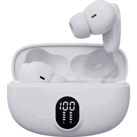 Denver TWE-57W WHITE špuntová sluchátka Bluetooth®, 111191120620, stereo, bílá