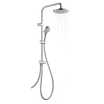 Hansgrohe Showerpipe 200 Reno chrom / Sprchový set / hlavová a ruční sprcha / sprchová tyč Crometta / QuickClean (26272000)