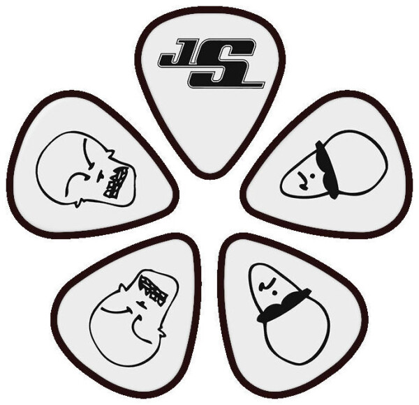 Planet Waves 1CWH6-10JS Joe Satriani Signature Guitar Picks, White - 10 ks