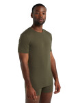 Pánské triko krátký rukáv ICEBREAKER Mens Anatomica SS Crewe, Loden velikost: XL