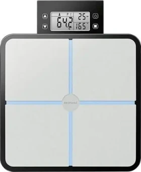 Medisana BS 460 černo-stříbrná / osobní váha / LCD displej / nosnost až 180 kg (4015588404825)