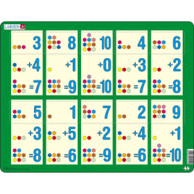 Puzzle Sčítání do 10 I.10 dílků