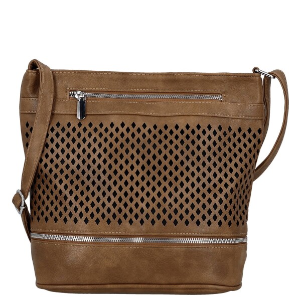 Stylová dámská crossbody kabelka Teri, hnědá