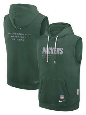 Nike Pánská mikina Green Bay Packers NFL 2026 Sideline Standard Issue Sleeveless Hoodie Velikost: 2XL