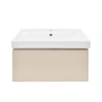 Koupelnová skříňka s umyvadlem SAT Feel 60x30x46 cm pískově béžová mat SATFEEL60BEU1 SATFEEL60BEU1