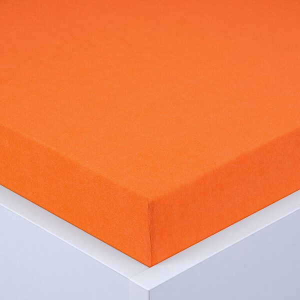 Napínací prostěradlo froté EXCLUSIVE oranžové 180 x 200 cm