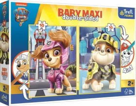 Trefl - Puzzle - Oboustranné puzzle Tlapková patrola: Sky a Rubble BABY MAXI
