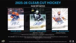 Hokejové karty NHL 2025-26 Upper Deck Clear Cut Hockey Hobby Box