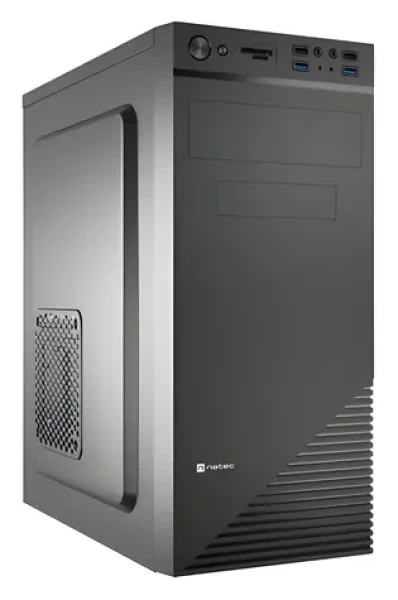 Natec CABASSU G2 černá / Skříň / Midi Tower / ATX, Micro-ATX, Mini-ITX / 2x USB-A 3.0, 2x USB-A 2.0 / čtečka karet (NPC-2024)