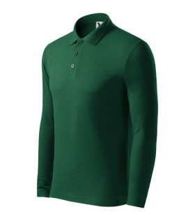 Pique Polo LS polokošile pánská dark green S