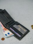 Exkluzivní pánská kožená peněženka Ronald, černá