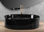 REA - Umyvadlo na desku Nadia 50 Black Stone REA-U9240