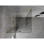MEXEN/S - Mist-F Duo sprchový kout skládací dveře 90 x 90, transparent, zlato 8A6-090L-090P-50-00