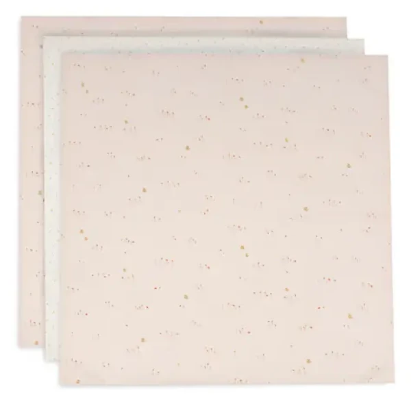 Jollein Pleny Pretty Picnic / Látkové pleny / 70×70 cm / 100% bavlněný mušelín / 3 ks (535-851-68159)