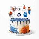 Dortisimo Zápich do dortu Basketbal (6 ks)