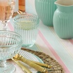 GREEN GATE Sklenice Alice Cool Mint 250 ml, zelená barva, sklo