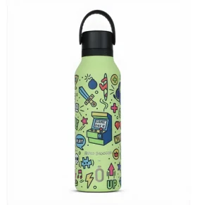 Runbott Mii Retro Gamer Sharp Green / Termoláhev / 600 ml / nerez / vakuová izolace / 32 h (973202RB)