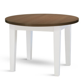 STIMA Jídelní stůl FIT 95 - podnož bílá/černá ROZMĚR: pr. 95 cm + rozklad 35 cm