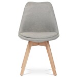 Židle jídelní, lanýžová látka, nohy bukové dřevo