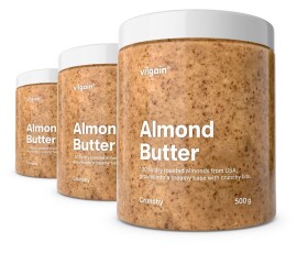 Vilgain Mandlové máslo – 3× křupavé mandle 500 g