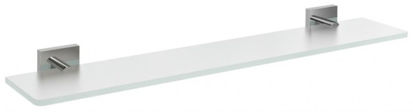 SAPHO - X-SQUARE skleněná police 600, chrom/mléčné sklo XQ009-05