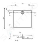 VILLEROY & BOCH - Subway Sprchová vanička, 900x900 mm, alpská bílá UDA0935SUB1V-01