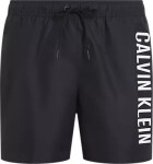 Pánské plavky MEDIUM DRAWSTRING KM0KM01004 BEH černé Calvin Klein