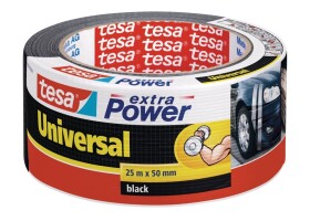 Tesa opravná páska Extra Power Universal, 25 m x 50 mm, textilní, silně lepicí, černá