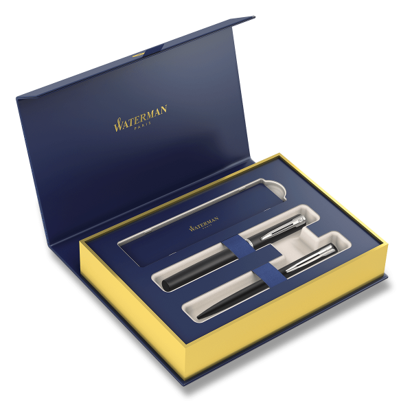 Dárková kazeta Waterman Allure Black - sada plnicí pero a kuličkové pero