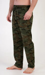 Pánské pyžamo kalhoty Army 4102 khaki - Gazzaz XL zelená