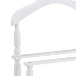 Němý sluha, výška 108 cm, masiv kaučukovník, bílý matný lak, nosnost 7 kg