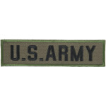 Nášivka: US ARMY černá