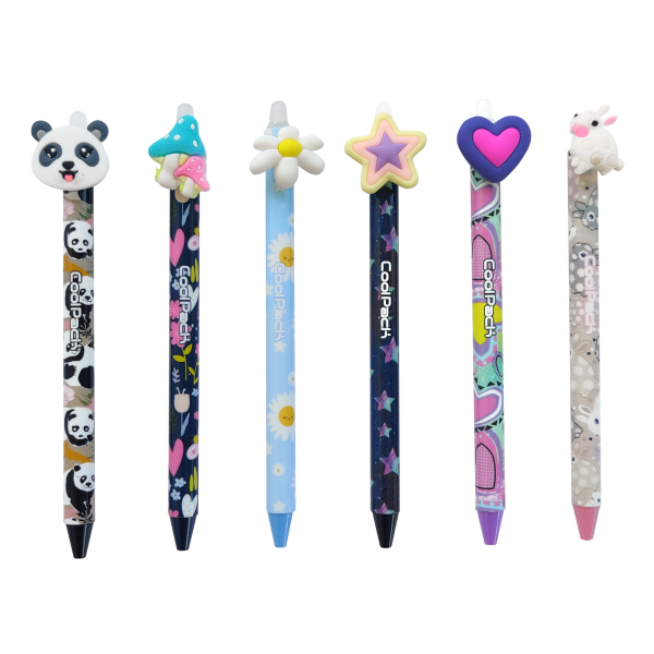 Colorino gumovatelné pero CoolPack Girls III, 36 ks, modrá náplň, displej - 36ks