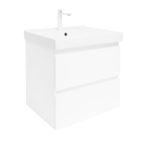 Koupelnová skříňka s umyvadlem SAT B-Way 59x50x45 cm bílá lesk BWAY260WU1BBI BWAY260WU1BBI
