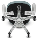 Dětská židle, výškově nastavitelná, zelená síťovina, KA-K1063 GRN