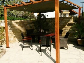 Hliníková pergola – Florida (světle hnědá)