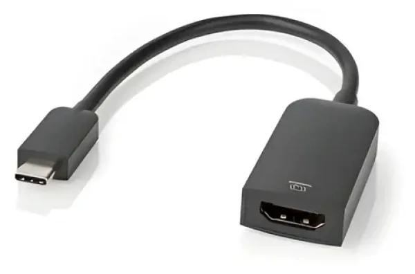 Nedis USB-C - HDMI černá / Redukce / USB 3.2 Gen 1 / 4K 60Hz / 0,20 m (CCGB64652BK02)