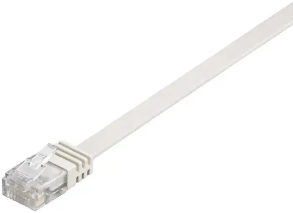 MicroConnect CAT6 U/UTP FLAT 0.25m bílá / PVC (V-UTP60025W-FLAT)