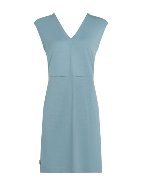 Dámské merino šaty ICEBREAKER Wmns 200 Granary Sleeveless V Neck Dress, Flint Blue velikost: L