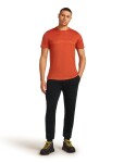 Pánské merino tričko s krátkým rukávem ICEBREAKER Mens 150 Tech Lite SS Tee Mounta Pulse, Agate velikost: M