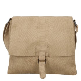 Dámská crossbody kabelka s hadím vzorem Geina, béžová