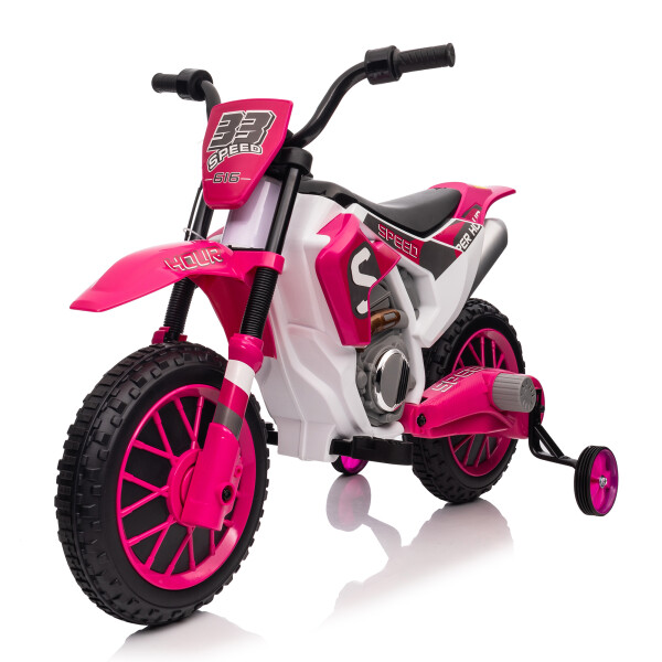 Mamido Dětská elektrická motorka XMX616 růžová | EVA kola | 12V 7Ah