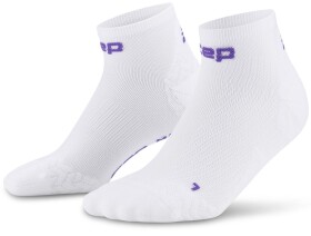 CEP dámské kotníkové běžecké kompresní ponožky ULTRALIGHT 4.0 - white Velikost: IV (EUR 40-43)