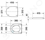 DURAVIT - Starck 3 WC sedátko, bílá 0062410000