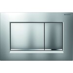 GEBERIT - Duofix Modul pro závěsné WC s tlačítkem Sigma30, matný chrom/chrom + Duravit D-Code - WC a sedátko, Rimless, SoftClose 111.355.00.5 NH7