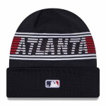 New Era Pánská zimní čepice Atlanta Braves MLB Authentic 2024 Clubhouse Beanie