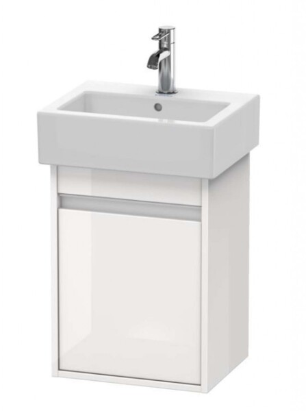 DURAVIT - Ketho Umyvadlová skříňka 55x40x32 cm, 1 dvířka, panty vpravo, lesklá bílá KT6630R2222