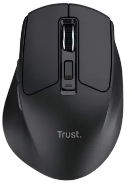 Trust Niven Comfort černá / Myš / bezdrátová / Bluetooth / nabíjecí baterie / ergonomická (26021)